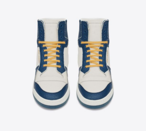 Giay Saint Laurent SL 24 Mid-top 'White Blue' 610618-AAAI5-9083