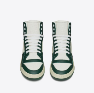Giay Saint Laurent SL 24 Mid-top 'White Green' 610618-AAAS4-8513