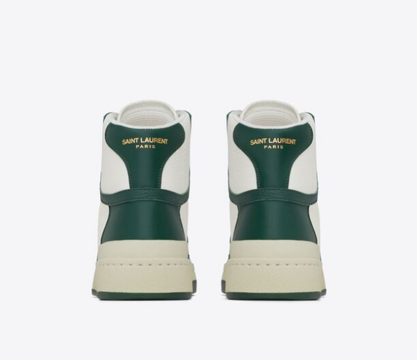 Giay Saint Laurent SL 24 Mid-top 'White Green' 610618-AAAS4-8513
