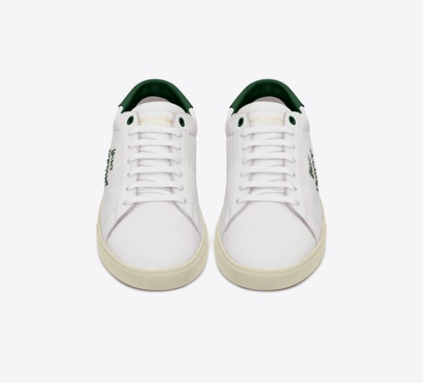 Giày Saint Laurent Court Classic SL 06 Embroidered 'White Green' - Ảnh 2