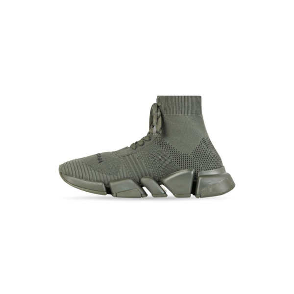 Giày Balenciaga Speed 2.0 Lace-Up Trainers 'Drak Green' 617258W2DB13111 - Ảnh 4