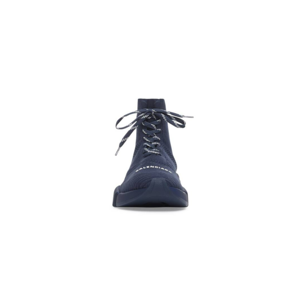 Giày Balenciaga Speed 2.0 Trainers Lace-Up 'Dark Blue' 617258W2DB14909 - Ảnh 3