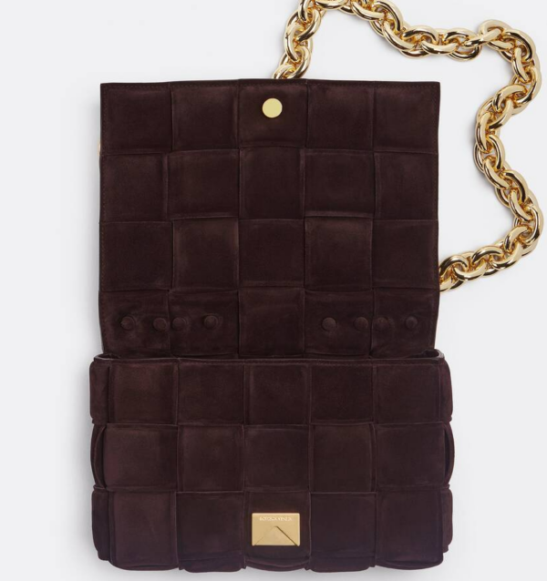 Túi Bottega Veneta Padded Intreccio Suede Cross-body Bag 631421V04N02132 - Ảnh 2