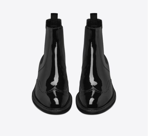 Giày Saint Laurent Army Chelsea Boots In Patent Leather 'Black' - Ảnh 2