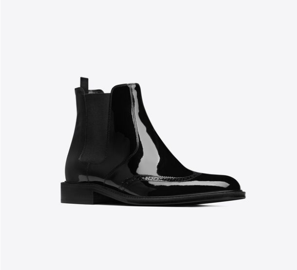 Giày Saint Laurent Army Chelsea Boots In Patent Leather 'Black' - Ảnh 3