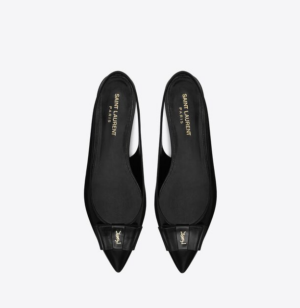 Giay Saint Laurent Anais Slingback 'Black' 6496211ZJ101299