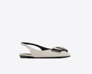 Giay Saint Laurent Anais Slingback 'Pearl' 649621AAAOF1912