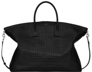 Túi Saint Laurent Giant Bowling Crocodile 'Black' 649646DZE0E1000