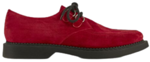 Giày Saint Laurent Teddy Derbies In Suede 'Red'