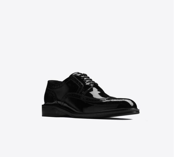 Giày Saint Laurent Army Derbies In Patent Leather 'Black' - Ảnh 2