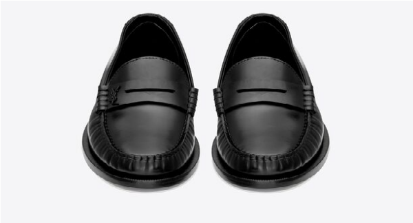 Giày Saint Laurent Le Loafer Monogram Penny Slippers 'Black' 6702311VUVV1000 - Ảnh 3