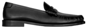 Giày Saint Laurent Le Loafer Monogram Penny Slippers 'Black' 6702311VUVV1000