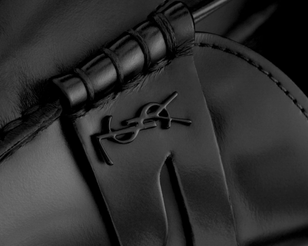 Giày Saint Laurent Le Loafer Monogram Penny Slippers 'Black' 6702311VUVV1000 - Ảnh 4