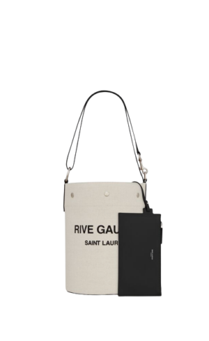 Alternative view of Túi Saint Laurent Rive 'White Linen' 676624FAAAZ9024