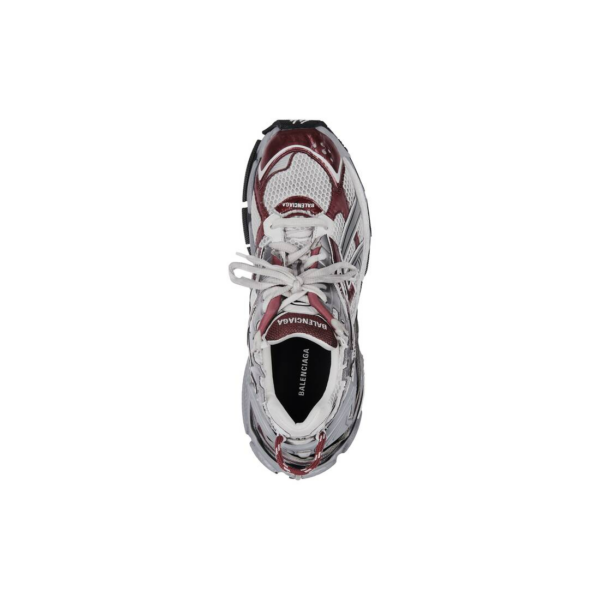 Giày Balenciaga Runner Trainers 'Dark Red Grey' 677403W3RB39069 - Ảnh 4