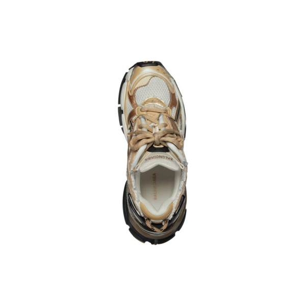 Giày Balenciaga Runner Trainers 'Beige Black' 677403W3RB39891 - Ảnh 4