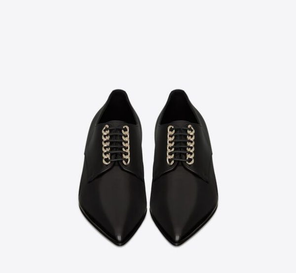 Giay Saint Laurent Carson Derbies 'Black' 686148AAAEP1000