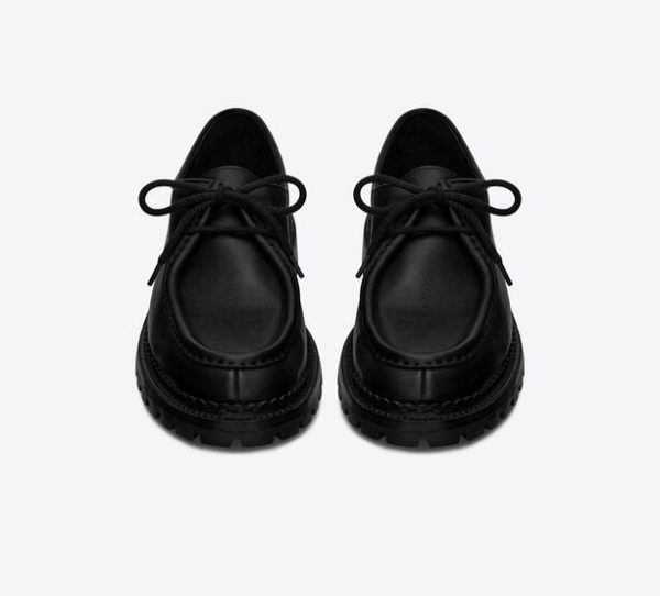 Giày Saint Laurent Malo Derbies In Smooth Leather 'Black' - Ảnh 3
