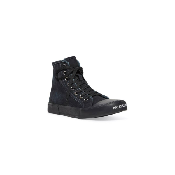 Giày Balenciaga Paris High Top Trainers 'Black' 688752W3RP11010 - Ảnh 7