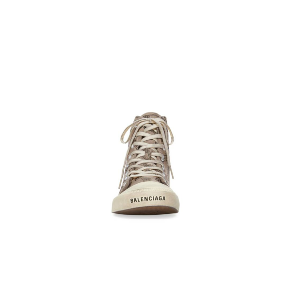 Giày Balenciaga Paris High Top Trainers BB Monogram 'Brown' 688752W3RQ12298 - Ảnh 3
