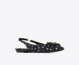 Giay Saint Laurent Anais Slingback 'Marine' 68887814T404172