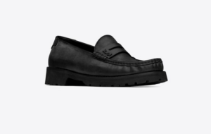 Alternative view of Giày Saint Laurent Le Loafer Monogram Penny Slippers 'Black'