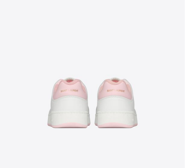 Giày Saint Laurent SL 61 Low Top In Grained Leather 'White Baby Pink' - Ảnh 2