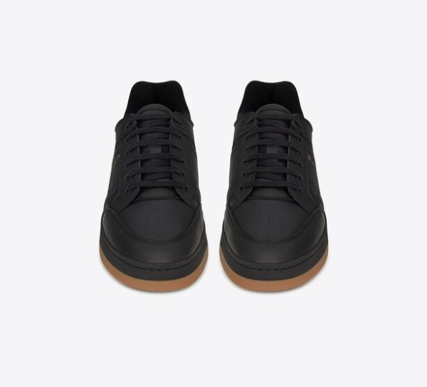 Giày Saint Laurent SL 61 Low Top In Grained Leather 'Black' - Ảnh 4