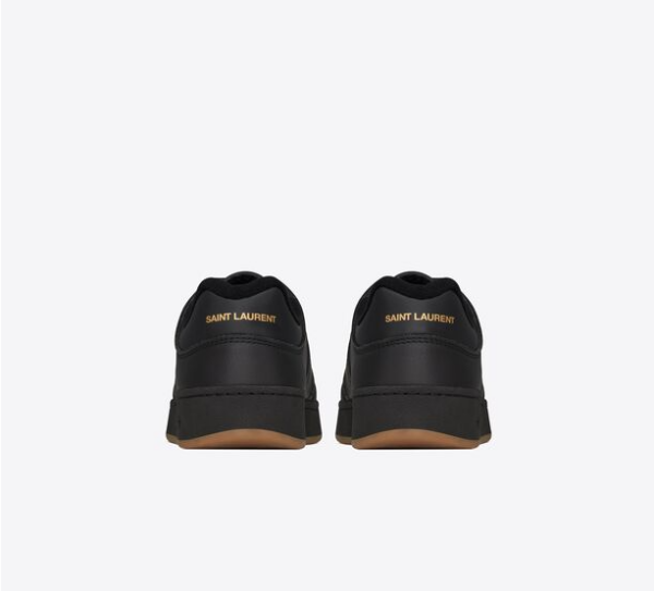 Giày Saint Laurent SL 61 Low Top In Grained Leather 'Black' - Ảnh 3