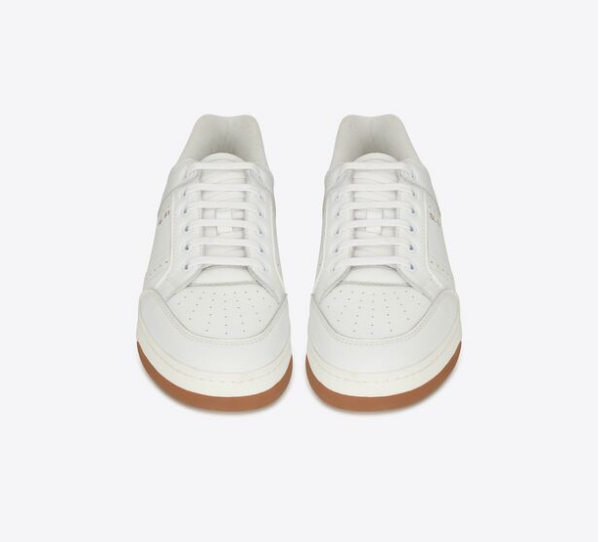 Giày Saint Laurent SL 61 Low Top In Grained Leather 'White' - Ảnh 3