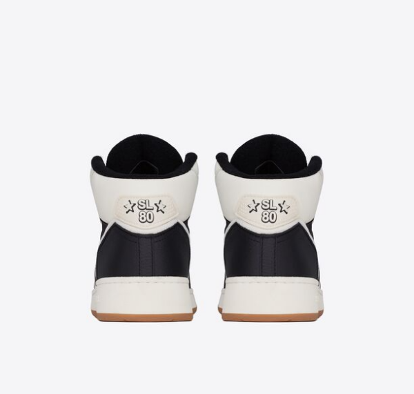 Giay Saint Laurent SL 80 Mid-top 'White Black' 69079700NI49871