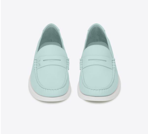 Giày Saint Laurent Le Loafer Monogram Penny Slippers 'Blue' - Ảnh 4