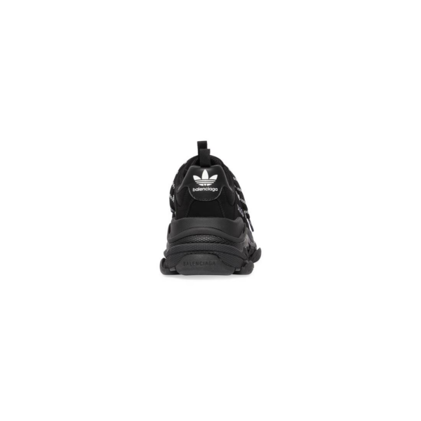 Giày Balenciaga x Adidas Triple S 'Black White' 712764-W2ZB2-1090 - Ảnh 4