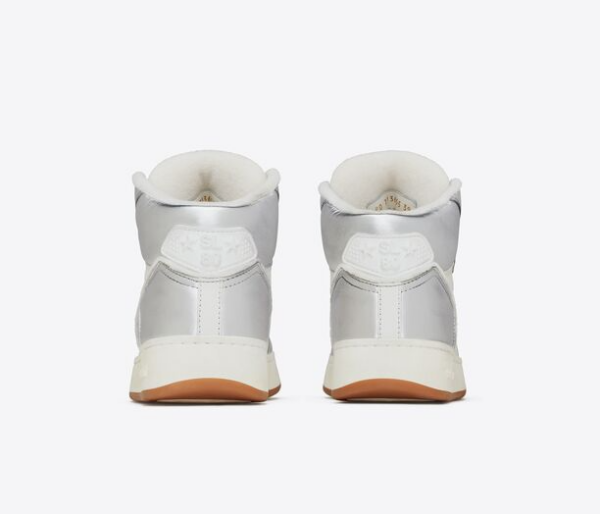 Giay Saint Laurent SL 80 Mid-top 'Silver' 713655AAAWS1047