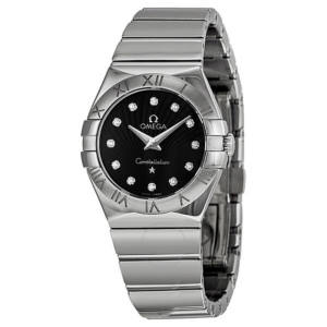 Đồng Hồ Omega Constellation Diamond 'Silver Black' 123-10-27-60-51-002