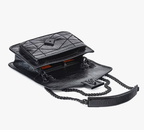 Túi MCM Mena Quilted Shoulder Bag in Crushed Leather MWSCSLM03BK001 - Ảnh 3