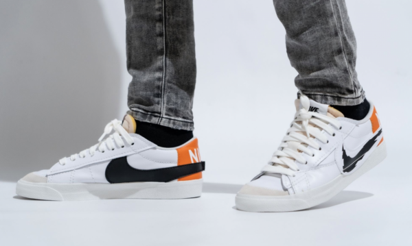 Giày Nike Blazer Low Jumbo 'Glitch Swoosh' DV6484-100 - Ảnh 2