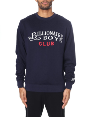 Alternative view of Áo Billionaire Boys Club Embroidered Script Crewneck Navy