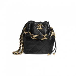 Alternative view of Túi Chanel Drawstring Shiny Lambskin 'Black' AS2390-B05101-94305