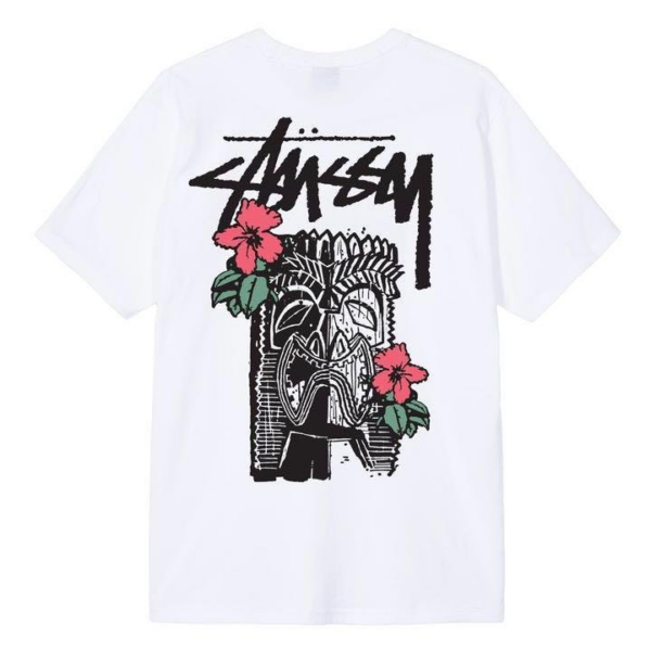 Áo Stussy Tiki Tribe Tee 'White' - Ảnh 2