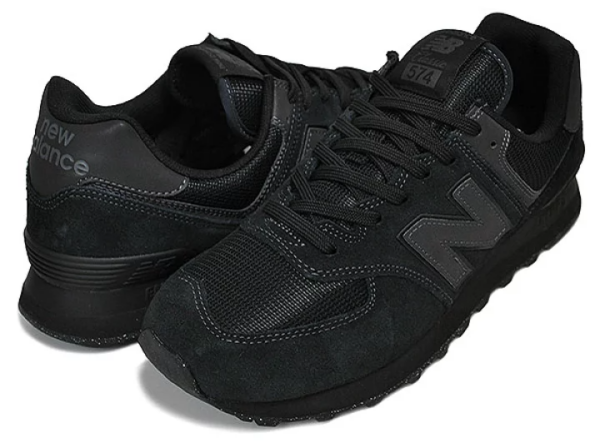Giày New Balance 574 'Triple Black' ML574EVE - Ảnh 6