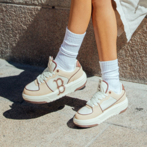 Giay MLB Chunky Liner Low Boston Red Sox 'Beige' 3ASXCA12N-43BGS