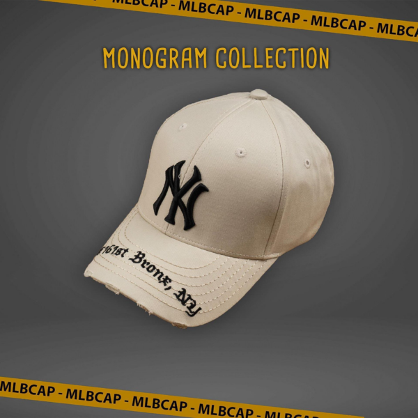 Mũ MLB Gothic Address Structure New York Yankees Begie 32CPKP111-50B - Ảnh 5