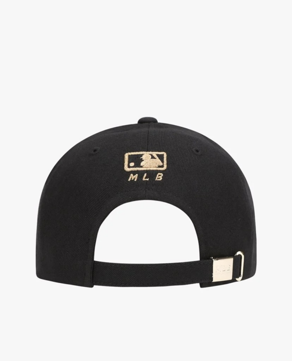Mũ MLB Metal Logo Structured New York Yankees ‘Black Gold’ 32CPIG111-50L - Ảnh 4