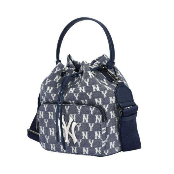 Túi MLB Monogram Jacquard Bucket Bag New York Yankees ‘Blue’ 32BG34111-50N - Ảnh 2
