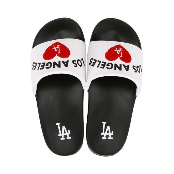 Dép MLB New Mound Heart LA Dodgers 32SHHH111-07W - Ảnh 3