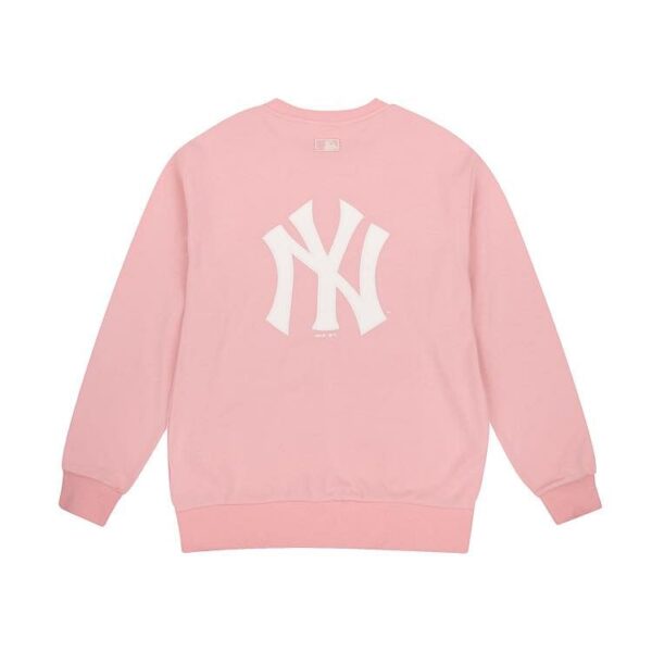 Áo MLB Sweater NY Back Big Logo Pink 31MTR1941-50P - Ảnh 2