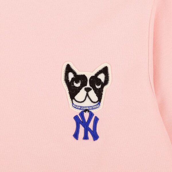 Áo MLB Sweater MLB Bull Dog Pink 31MTC1011-50P - Ảnh 3