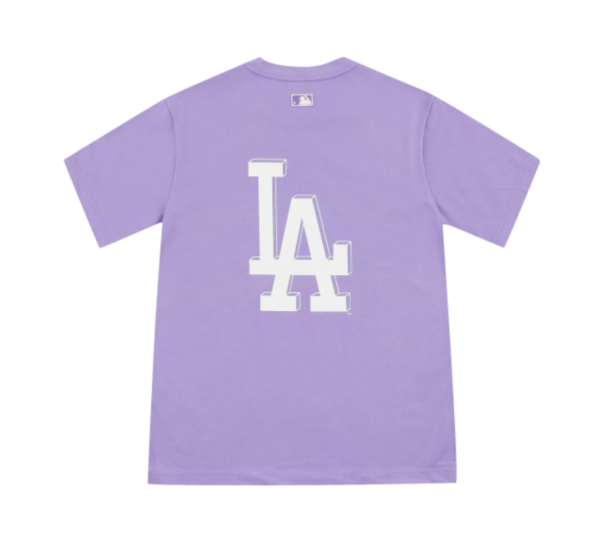 Áo MLB Logo LA Season 2021 Purple 31TS03131-07V - Ảnh 2