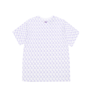 Alternative view of Áo MLB Monogram All Over Over Fit Short Sleeve Purple 31TSM1131-07V